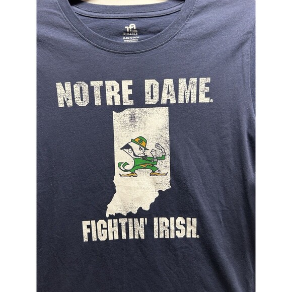 Notre Dame University Fightin Irish Youth T Shirt XL 14/16 - Picture 3 of 7